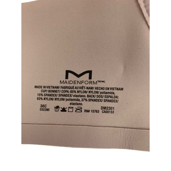 36C Maidenform DM2301 Wireless Smarzone Cups Convertible Straps Bra New - Picture 12 of 12